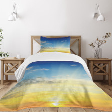 Sun Rays Above Horizon Bedspread Set