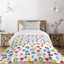 Pop Art Style Watermelon Bedspread Set