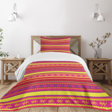 Vibrant Lizard Folklore Bedspread Set