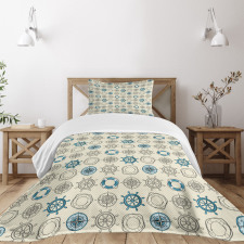 Marine Inspired Retro Bedspread Set