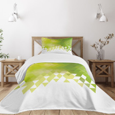 Triangular Abstract Pattern Bedspread Set