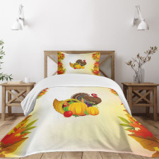 Cornucopia and Poultry Bedspread Set