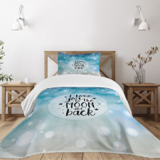 Stars Typography Dreamy Bedspread Set