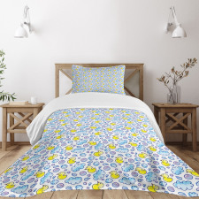 Washing Time Bubbles Duck Bedspread Set