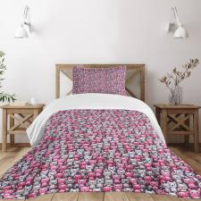 Kawaii Doodle Humor Bedspread Set