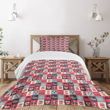 Retro UK Europe Travel Bedspread Set