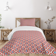 Traditional Diamond Line Bedspread Set