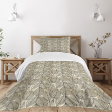 Autumn Leaves Pattern Bedspread Set