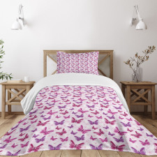 Romantic Butterflies Bedspread Set