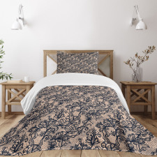 Nature Inspired Feminine Bedspread Set