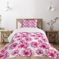 Abstract Peonies Bedspread Set