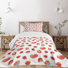 Strawberry Blueberry Bedspread Set