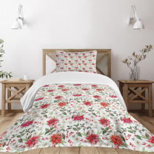 Poinsettia Rowan Bedspread Set