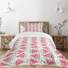 Pieces of Watermelon Bedspread Set