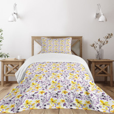 Yellow Wildflowers Bedspread Set