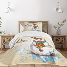 Xmas Sketch Bedspread Set