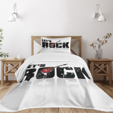 Let's Rock Grunge Fun Bedspread Set