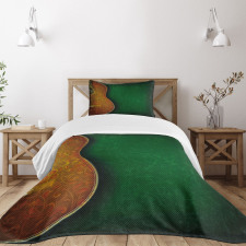 Floral Acoustic Pattern Bedspread Set