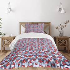 Wavy Stripes 3D Style Bedspread Set
