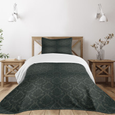 Damask Motifs Bedspread Set