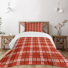 Vintage Tartan Motif Bedspread Set