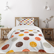 Earthen Toned Balls Bedspread Set