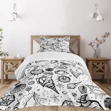 Aquatic Elements Bedspread Set