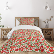 Nature Retro Arrangement Bedspread Set