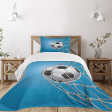 Goal Ball in the Net Bedspread Set