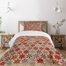 Retro Anise Stars Motif Bedspread Set