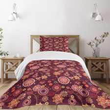 Vintage Foliage Composition Bedspread Set