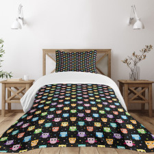 Funny Confused Serious Bedspread Set