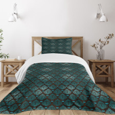 Grungy Swirls Bedspread Set