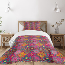 Vibrant Folk Bedspread Set