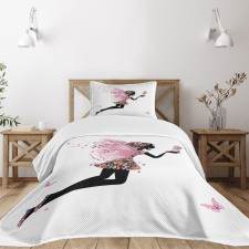 Floral Dressed Angel Bedspread Set