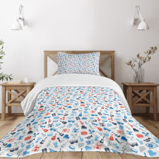 Retro Band Bedspread Set