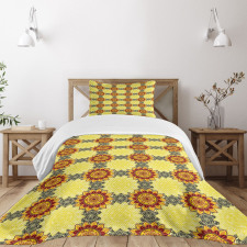 Vibrant Yellow Bedspread Set