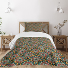 Tribal Paisley Flowers Bedspread Set