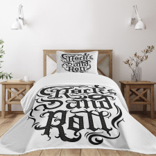 Vintage Rock 'n' Roll Bedspread Set