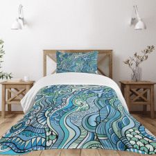 Underwater Wildlife Ethnic Bedspread Set