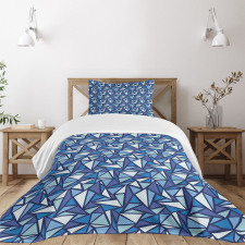 Geometrical Abstract Ice Bedspread Set