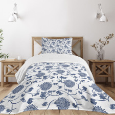 Chinese Garden Traditional Bedspread Set