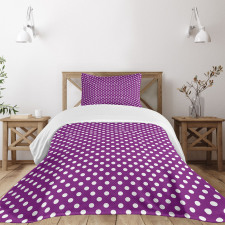 Old Fashioned Vivid Dots Bedspread Set