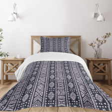 Vertical Art Borders Bedspread Set