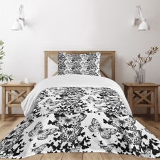 Butterfly Motif Bedspread Set