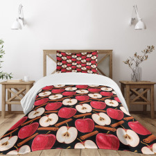 Cinnamon Sticks Fruits Bedspread Set