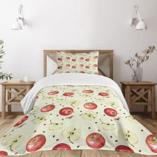 Seeds of Winter Fruits Bedspread Set