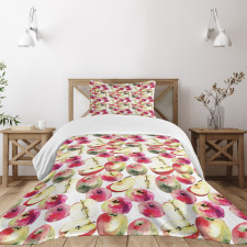 Colorful Saturn Peaches Bedspread Set