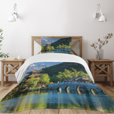 Old Town by Water Bedspread Set