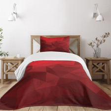 Triangular Mosaic with Poly Bedspread Set